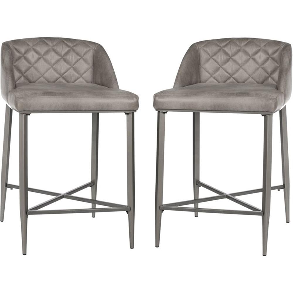 Hillsdale Phoenix Gray Counter Height Stools - Set of 2