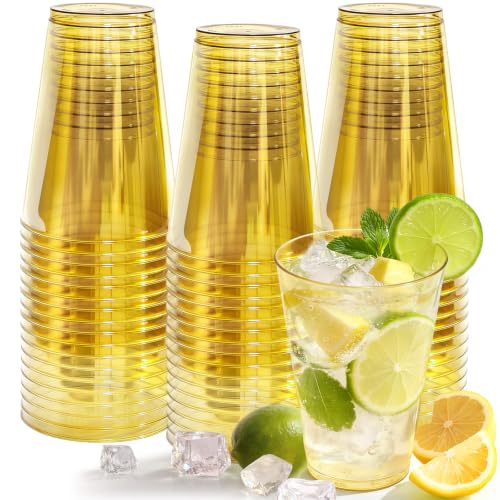 50 Pack Disposable 12 oz Plastic Cocktail Cups