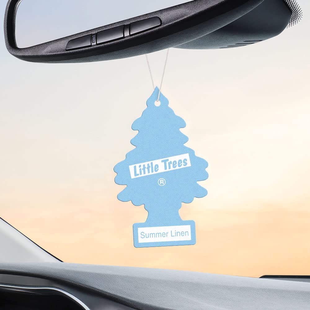 LITTLE TREES Summer Linen Car Air Fresheners - 24 Pack