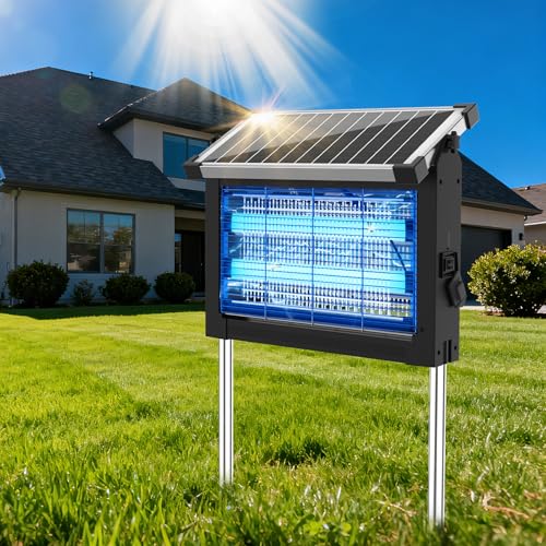 Solar Rechargeable Outdoor Electric Bug Zapper