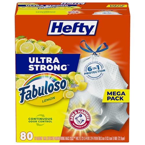 80 Count Hefty Ultra Strong 13 Gallon Trash Bags