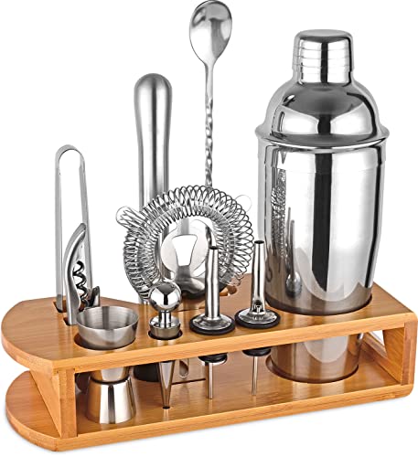 12 Piece Cocktail Shaker Bartender Kit Bar Set