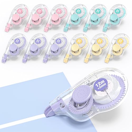 12 Pack Correction Tape Dispensers, 39.4 Feet Each