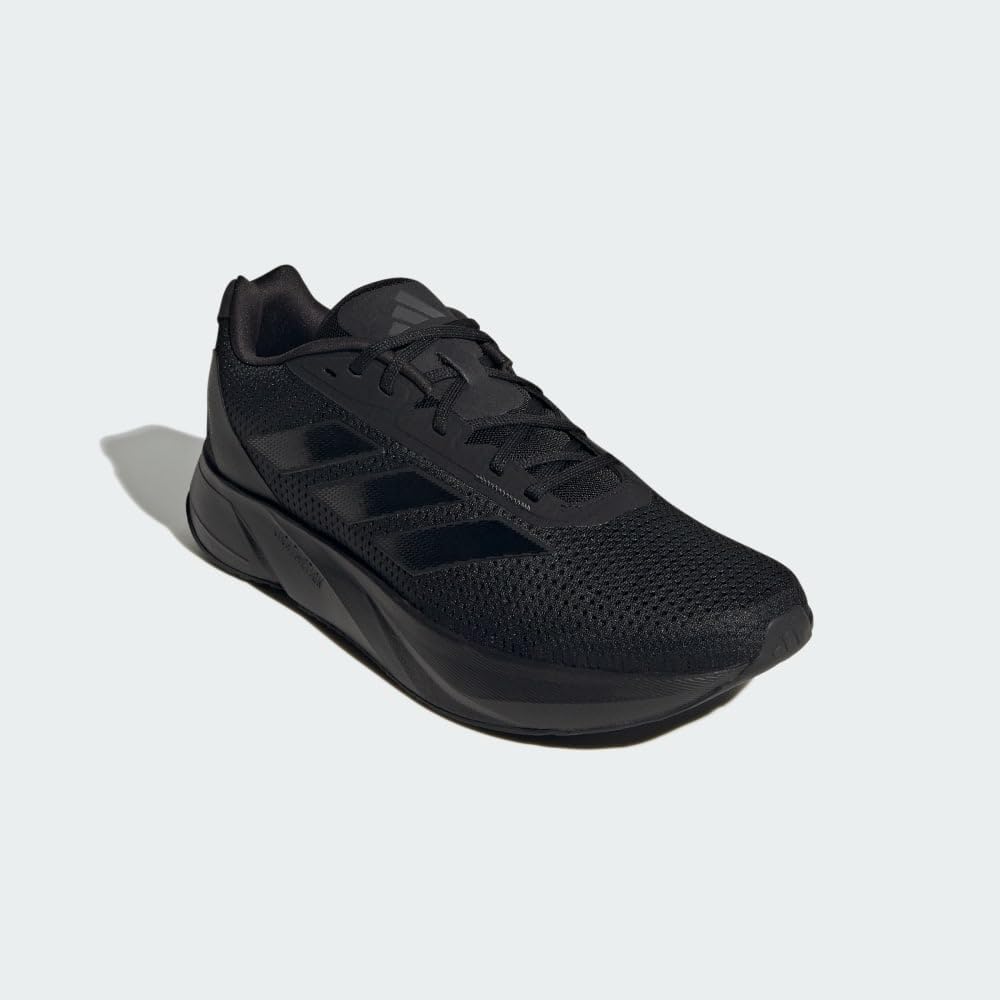 adidas Men's Duramo SL Running Sneaker, Black/Black/White, 10.5