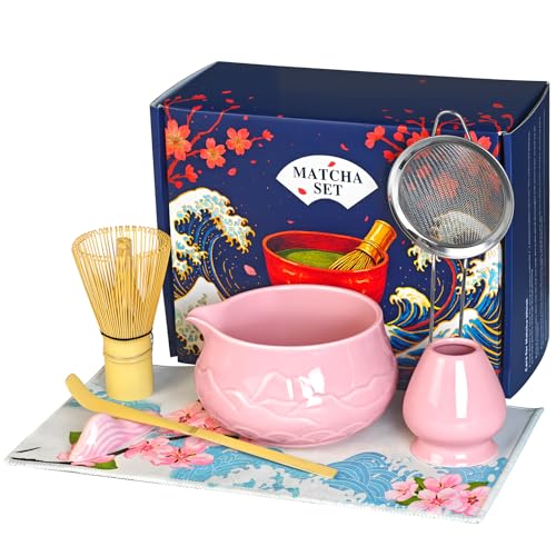 8 Piece Matcha Tea Ceremony Whisk Set