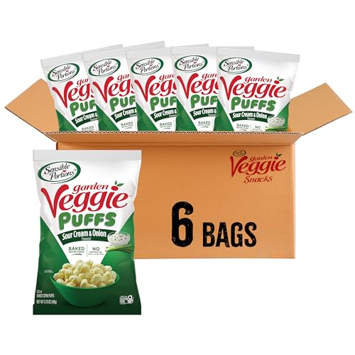 6 Pack Veggie Puffs Sour Cream & Onion Chips