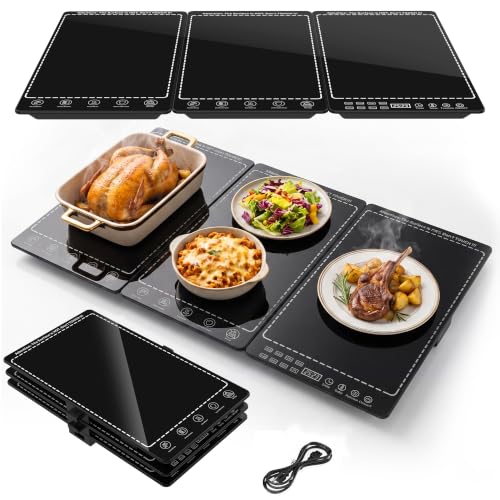 26-Inch Electric Warming Tray with Timer and Controls