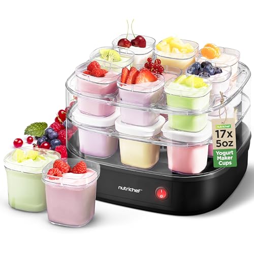 17 Cup NutriChef Automatic Yogurt Maker with Reusable Cups