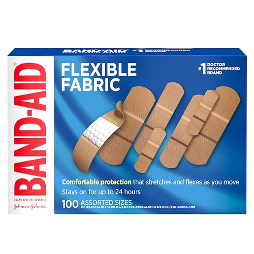 100 Count Band-Aid Flexible Fabric Adhesive Bandages