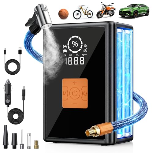 Cordless 150 PSI Portable Tire Inflator Air Compressor