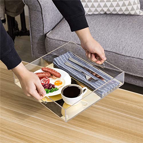 Waterproof Acrylic Vanity Tray with Handles