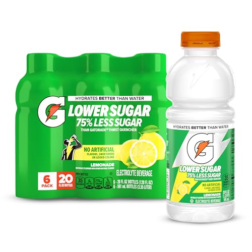6 Pack Gatorade Lower Sugar Sports Drink 20 fl oz