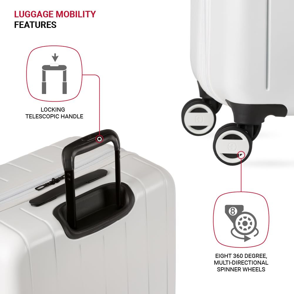 3-Piece SwissGear Expandable Spinner Luggage Set