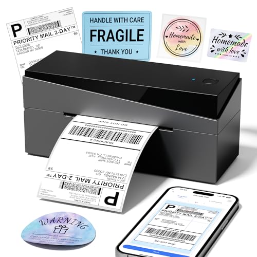 Bluetooth 4x6 Thermal Shipping Label Printer Wireless