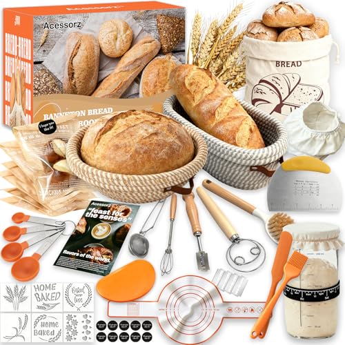 Sourdough Bread Proofing Basket Starter Kit