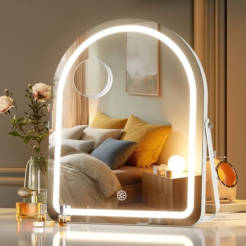 Lighted Makeup Mirror with 10X Magnification