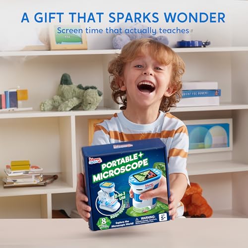 1000X Microscope for Kids with LED Screen