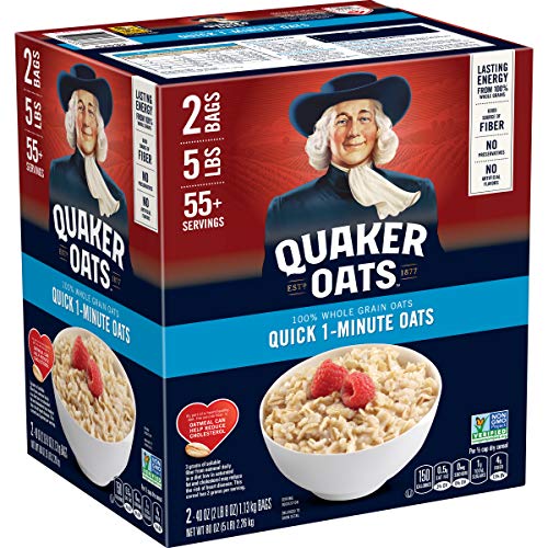 55+ Servings Quaker Quick 1-Minute Oatmeal Non-GMO