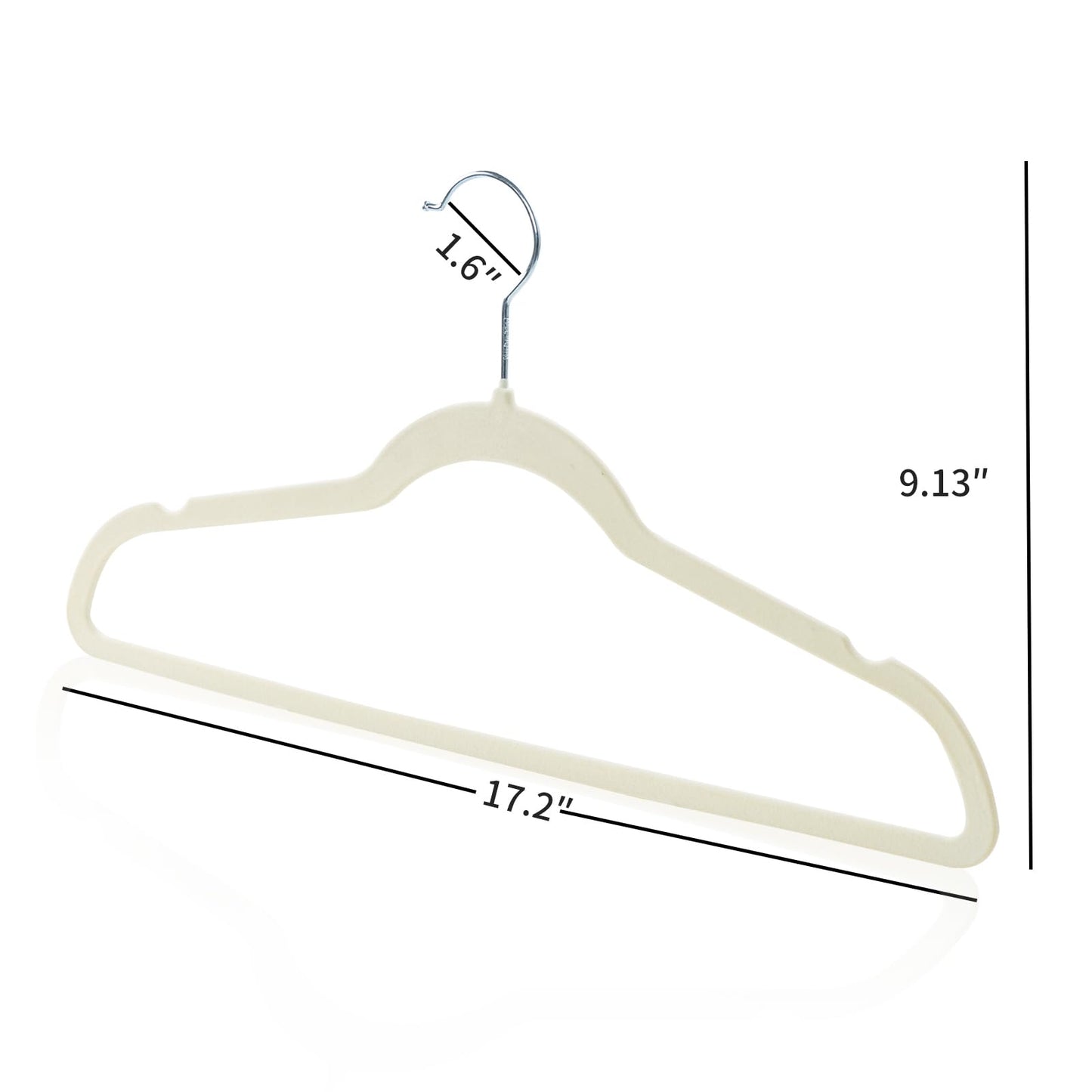 ELONG HOME Velvet Non-Slip Hangers 50 Pack