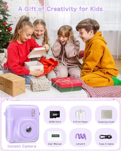 48MP Instant Print Camera for Kids