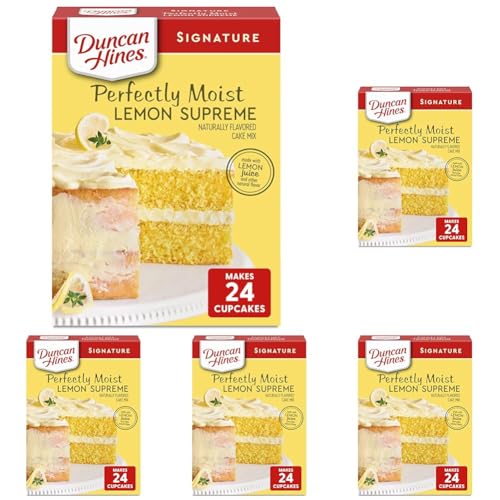 5 Pack Duncan Hines Lemon Supreme Cake Mix 15.25oz