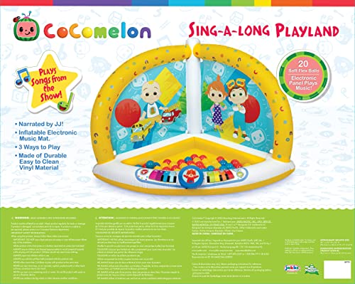 Cocomelon Ball Pit Super Sounds Musical Playland with 20 Soft Flex Balls 3 Different Ways to Play!