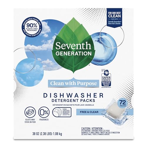 Seventh Generation Free & Clear Dishwasher Packs