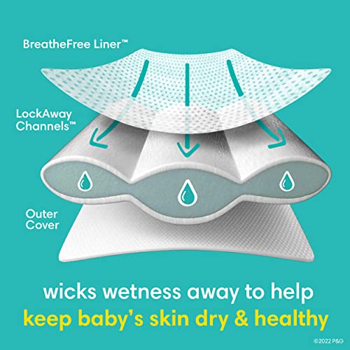 Pampers Swaddlers Size 1 Diapers with Wipes