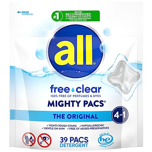 39 Count all Free Clear Laundry Detergent Pacs