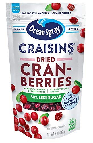 12 Pack Ocean Spray 50% Less Sugar Dried Cranberries (OU)