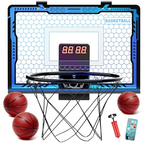 Remote Control Indoor Basketball Hoop with Scoreboard