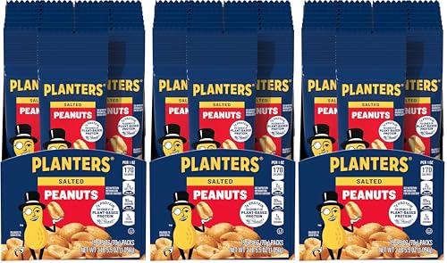 45 Pack PLANTERS Salted Peanuts Snack Packs