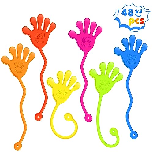 48 Pack Sticky Hands Party Favors Kids Toys