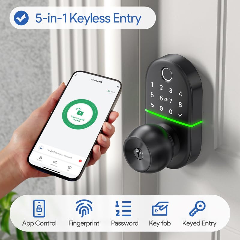 Keyless Entry Digital Lock with Fingerprint Access