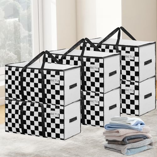 6 Pack Heavy Duty Zippered Moving Storage Bags