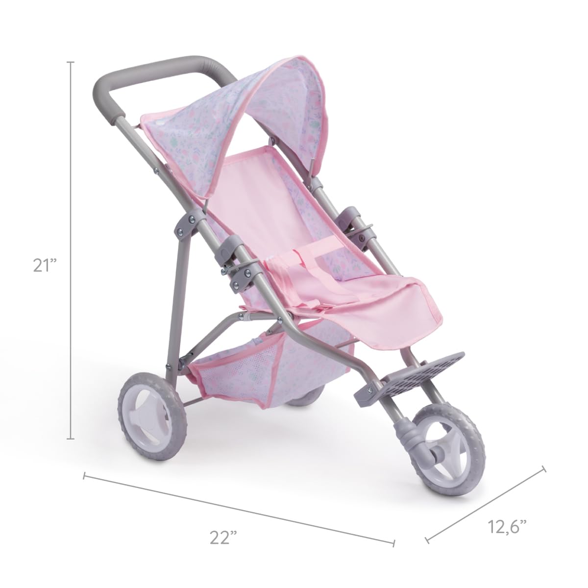 3-Wheel Doll Jogger Stroller for Ages 3+