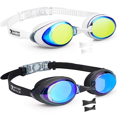 2 Pack Anti-Fog UV Protection Swim Goggles