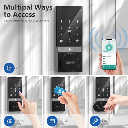 Devo Bluetooth Smart Lock with Keyless Entry