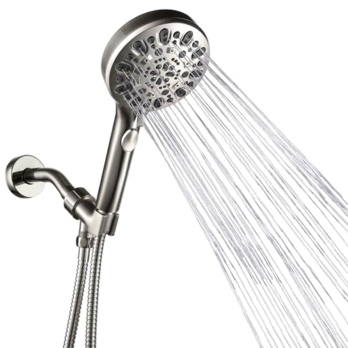 7 Spray Handheld Shower Head with Hose