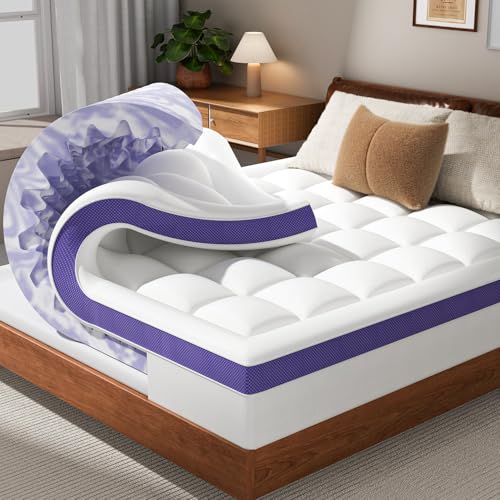 Twin 4-Inch Dual Layer Memory Foam Mattress Topper