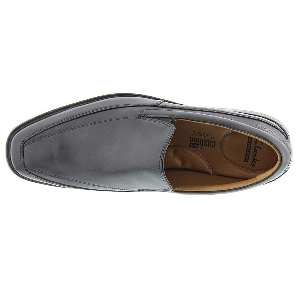 Clarks Men's Tilden Free Loafer, Black Leather, 10