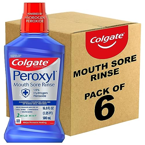 6 Pack Colgate Peroxyl Antiseptic Mouth Sore Rinse