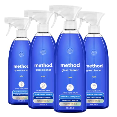 4 Pack Method Glass Cleaner 28 Ounce Bottles