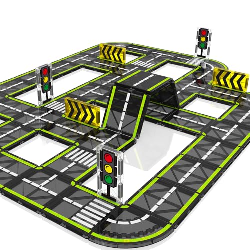 Magnetic Tiles Road Set STEM Building Blocks