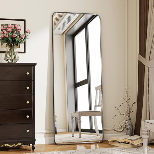 Full Length Floor Mirror 56"x21" Rounded Corner