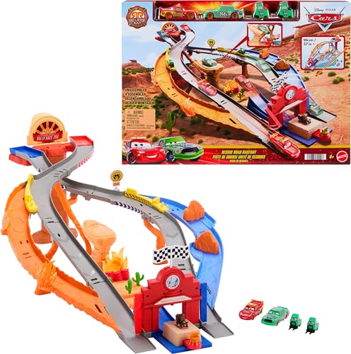 4 Pack Mattel Disney Cars Race & Rescue Playset