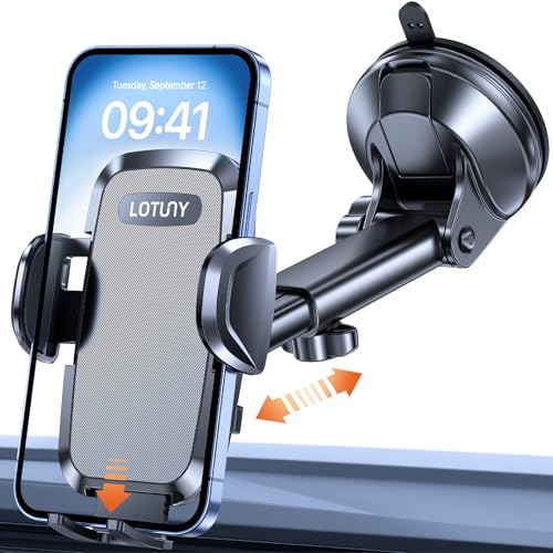 Rotatable Car Phone Holder with Windshield Universal Cradle