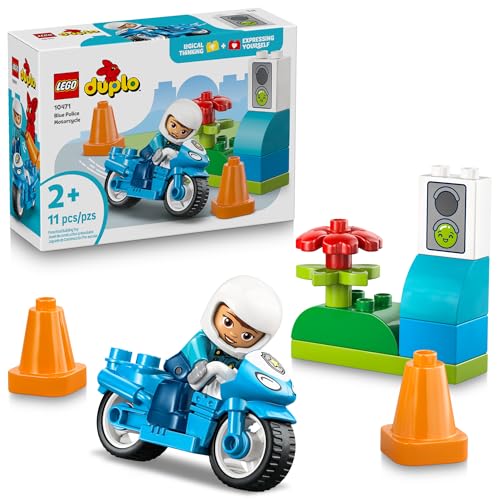 LEGO DUPLO Police Motorcycle Toddler Building Toy