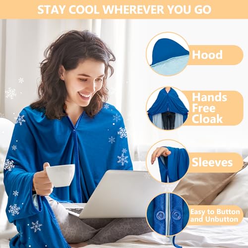 Cooling Lightweight Throw Blanket for Hot Sleepers