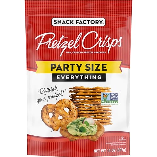 Snack Factory Everything Pretzel Crisps 14 oz Bag
